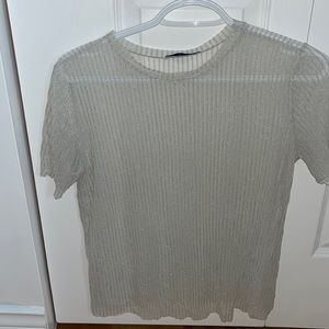 Zara top transparent